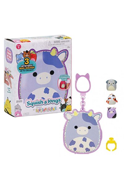 Squishmallows Set breloc cu figurine surpriză, Squishmallows, Squish a longs S1