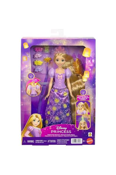 Disney Papusa cu accesorii pentru par, Princess, Magical Hair Rapunzel, JHL46