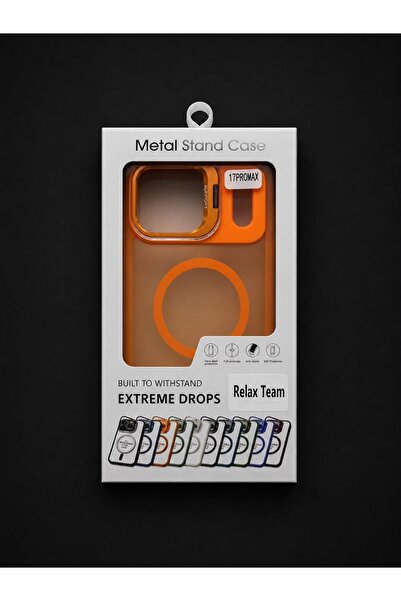 iPhone 17 Pro Max Standlı Lens Hediyeli Kılıf