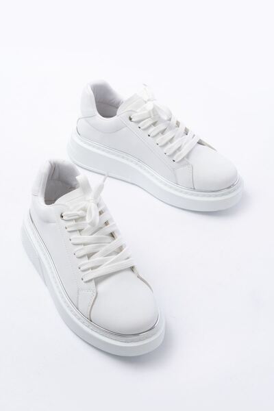 I Love Shoes Camila White Stitched Sole Women's Sports Shoes