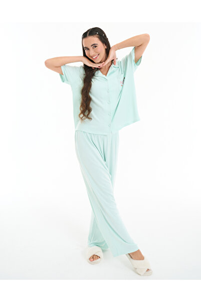 Nayomi Dream NAY DR LIFE IS GOOD CLASSIC SS PJ SET- DRPJLGCSRB18:LTGREEN:11-1...