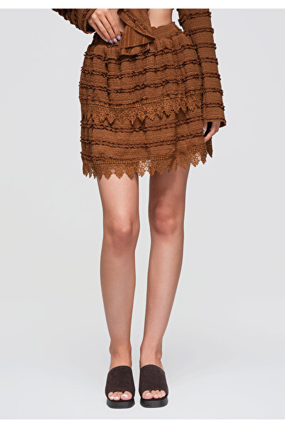 OMBRE Women's Skirt, Mini Fit with Ruffled Layers OW-GL-E0015