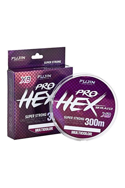 Fujin Pro Hex 8X 300Mt. Multicolor Rope Fishing Line