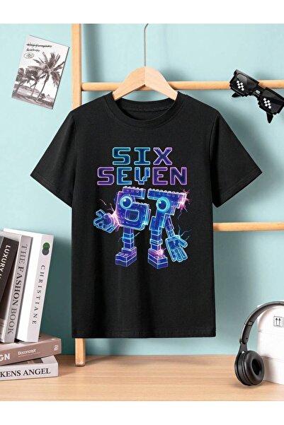 SVART WEAR Six Seven 67 Παιδικό και εφηβικό μπλουζάκι με στάμπα, 100% βαμβακε...