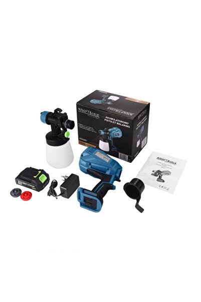 Kraft&dele Pistol de vopsit fără fir, 21 V, 2000 mAh, KD 5481