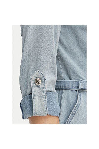 Morgan Rochie din denim pentru femei 261-RODEX Albastru