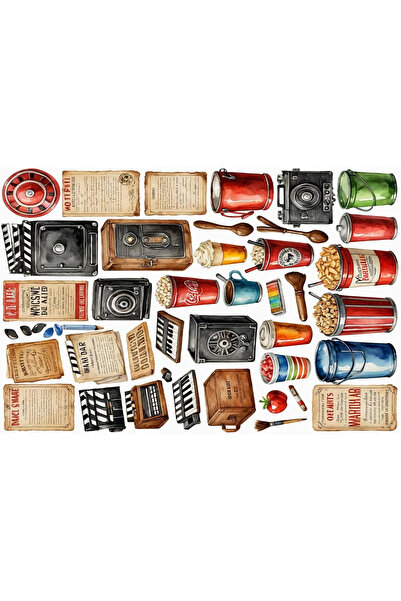 TELLGRAF Cinema Themed Sticker Set (21X31 cm 1 Set)