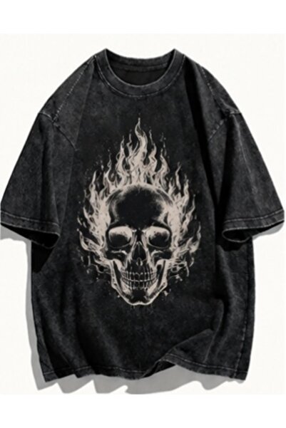 classy moda Unisex πολύχρωμο μπλουζάκι με στάμπα Oversize Streetwear Άνετη εφ...