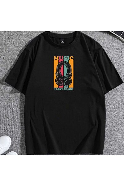 bellanova Unisex πολύχρωμο μπλουζάκι με στάμπα Oversize Streetwear Άνετη εφαρ...