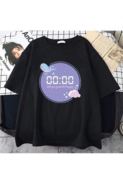 bellanova Unisex πολύχρωμο μπλουζάκι με στάμπα Oversize Streetwear Άνετη εφαρ...