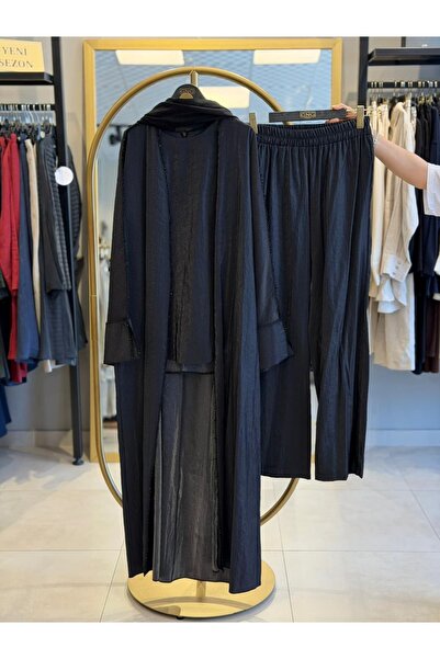 ZİGAY TIĞ İŞLEME ABAYA+PANTOLON+İÇLİK 2045