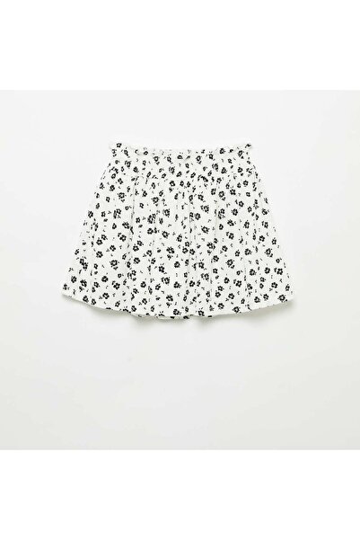 KIABI Skater mini skirt with integrated shorts WHITE