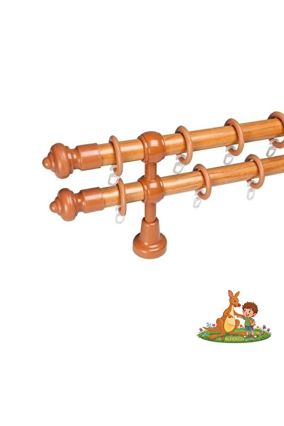 KLEIDECO Galerie dubla perdea FILIGRANO, Plastic, Diametru 28 mm, 180cm, Tera...