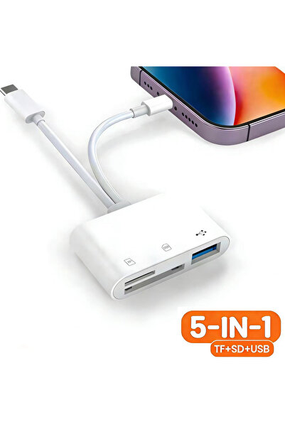 Choice15 5-in-1 iPhone Type-C 3 in 1 USB/Type C Multifunction Card Reader OTG...