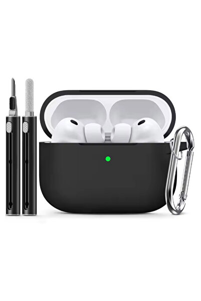 Choice4 Airpods pro3 black for AirPods Pro 3 Case 2025 with Cleaner Kit,Soft ...