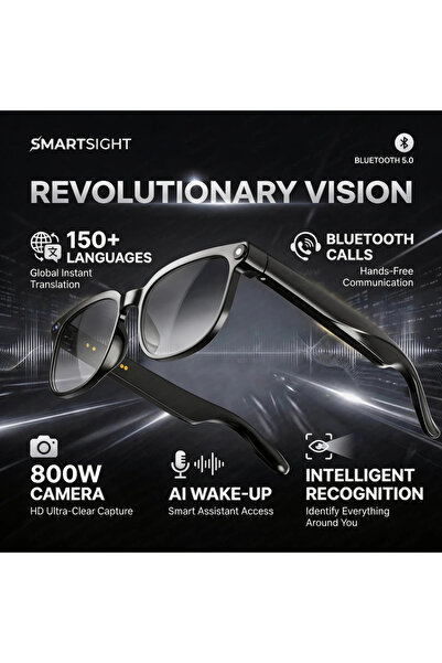 Choice1 Color change 2026 4K 8MP Smart Glasses Men HD Camera 150+Language Tra...