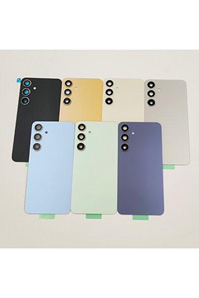 Choice غطاء خلفي زجاجي رمادي لهاتف S24 بلس (S24Plus/S24+)، غطاء بطارية، غطاء ...