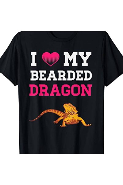 01THEONE I Love My Bearded Dragon Funny Pet Lizard Lover T-Shirt Same style f...