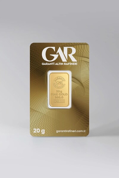 GAR 24 Ayar 20 Gram Külçe Altın