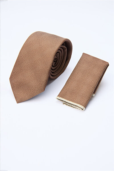 İmza Mink-Nut Patterned 7 cm Tie 1090260127