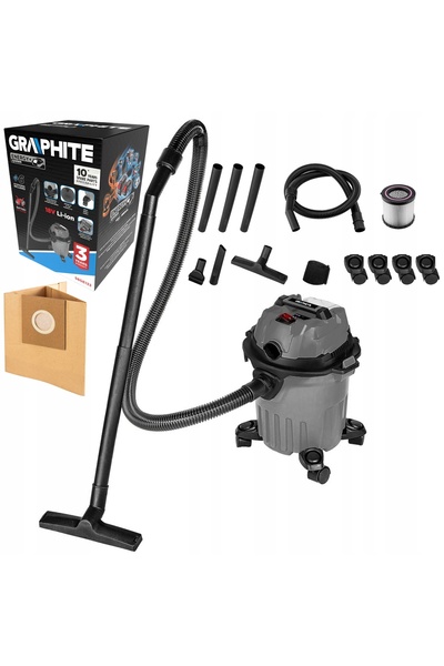 graphite Aspirator industrial de atelier 12L 18V SOLO 150W 58GE133