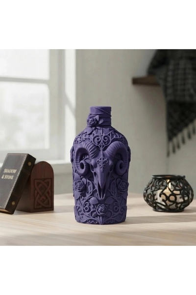OEM Recipient Decorativ Detaliat cu Craniu de Berbec Imprimat 3D