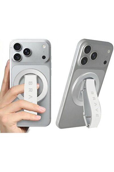 Brave MagGrip 3-in-1 Magnetic Phone Grip & Kickstand | 360° Rotatable Finger ...
