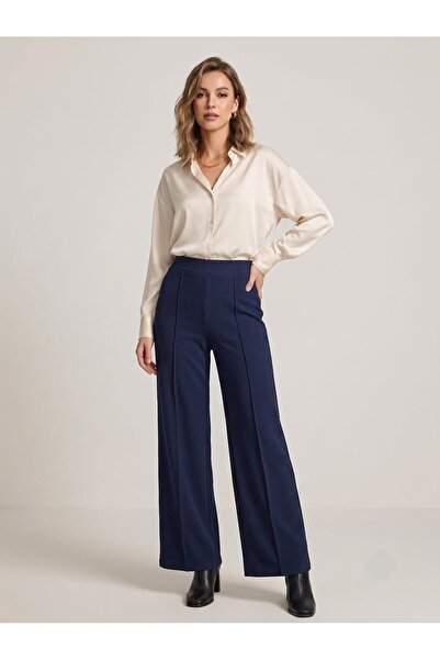 modayaselam High Waist Recovery Flare Leg Palazzo Trousers