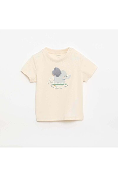 KIABI T-shirt with animated print WHITE