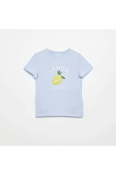 KIABI Short-sleeved T-shirt with design BLUE