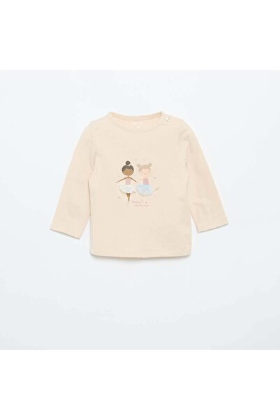 KIABI Long-sleeved jersey T-shirt BEIGE