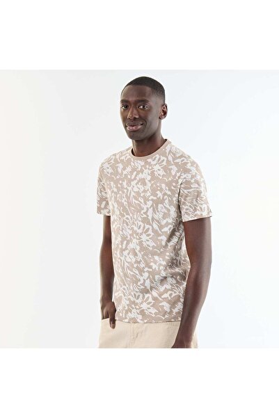 KIABI Short-sleeved graphic print T-shirt BEIGE