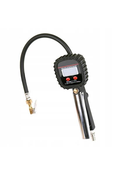 TC Technic Pistol de umflare anvelope cu manometru electronic digital LCD 10 bar