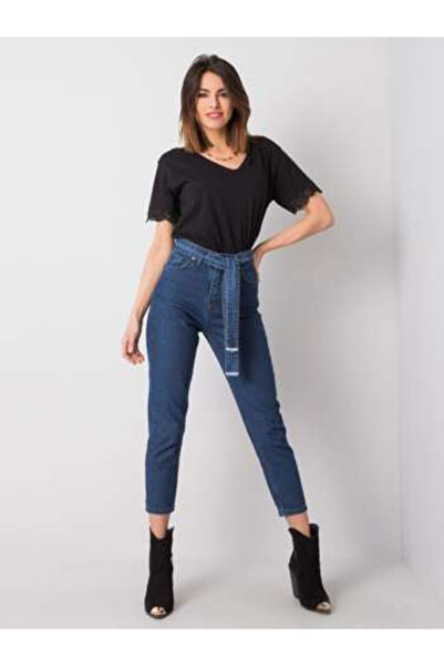 rue parıs Blugi Dama Lunga, Conica, RUE PARIS, Albastru Casual