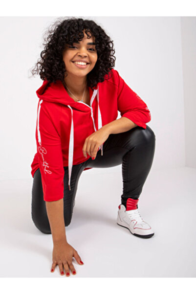Relevance Women's Sweatshirt, RELEVANCE, Cotton, 3/4 Sleeve, Red, model RV-BL...