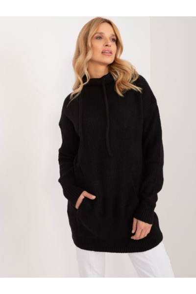 BADU Pulover Dama, BADU, Acril, Maneca lunga, Negru, model BA-SW-0593.22