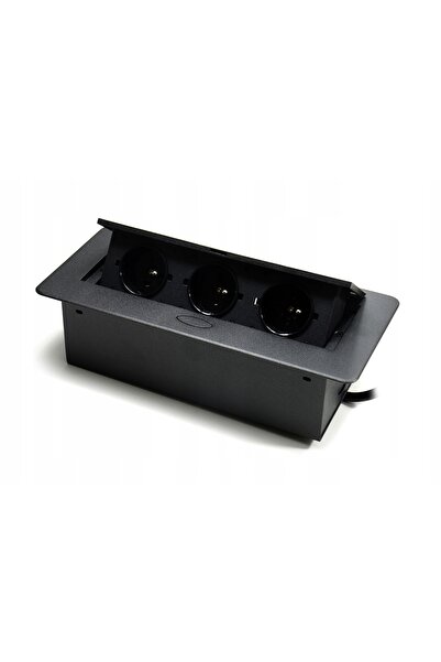 Spacetronik Priză triplă încastrată în blat de bucătărie, 3x 230V, 1,5m