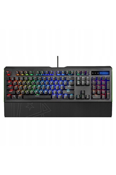 VERTUX Tastatură Mecanică Albastră anti-ghosting Toucan RGB suport