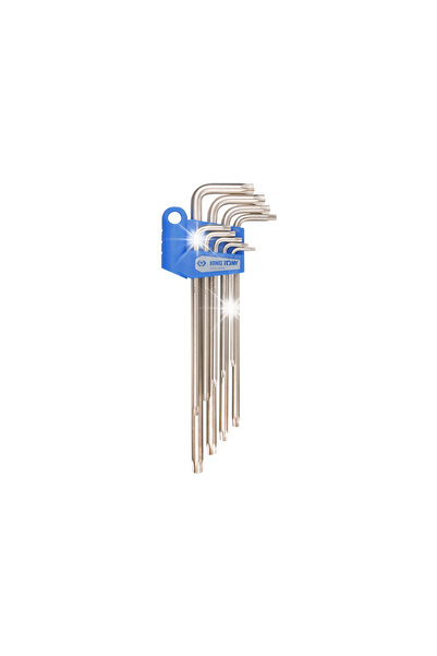King Tony Set complet de chei Torx extra lungi, 9 piese, T10 - T50 20319PR