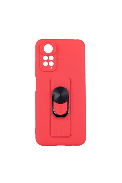 Techwave Θήκη σιλικόνης με δαχτυλίδι για Xiaomi Redmi Note 11 / 11S κόκκινη
