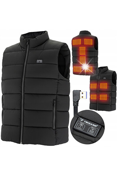 Trizand Vestă încălzită cu 11 zone de încălzire, alimentată prin USB, unisex,...