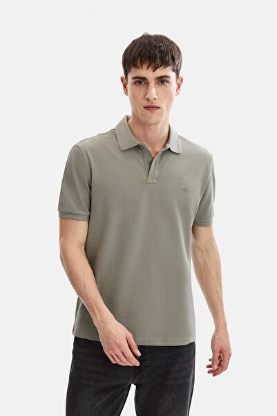 Back And Bond Regular Fit Polo Collar Men's T-Shirt B35S10042 Ada Tea