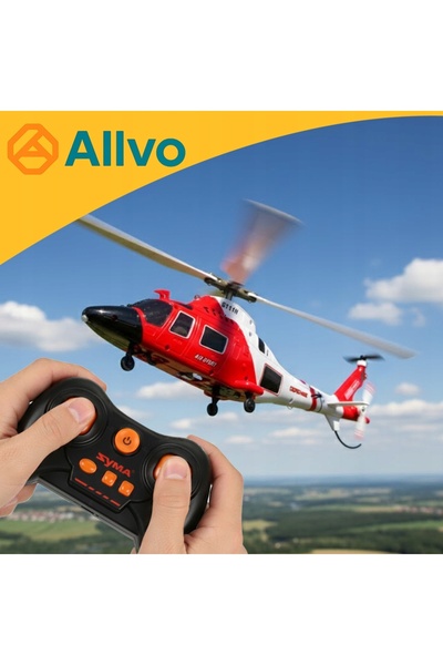 Allvo Elicopter cu telecomandă, Elicopter de salvare MARE, Avion, Pilot RC