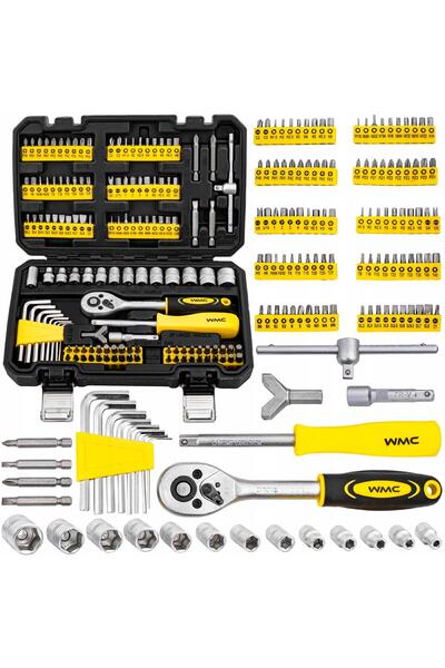 WMC Tools Set de scule: chei tubulare, șurubelnițe, biți