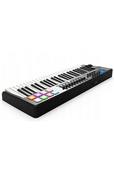 Worlde Tastatură Panda 49 portabilă cu 49 de clape, controler MIDI USB, 8 RGB