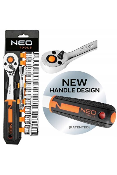 NEO Tools Set de chei tubulare 3/8 ", 12 piese