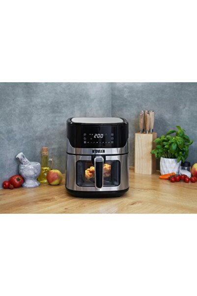 Noveen Friteuză fără ulei AF560 1600W 6.5L Afișaj LED Negru