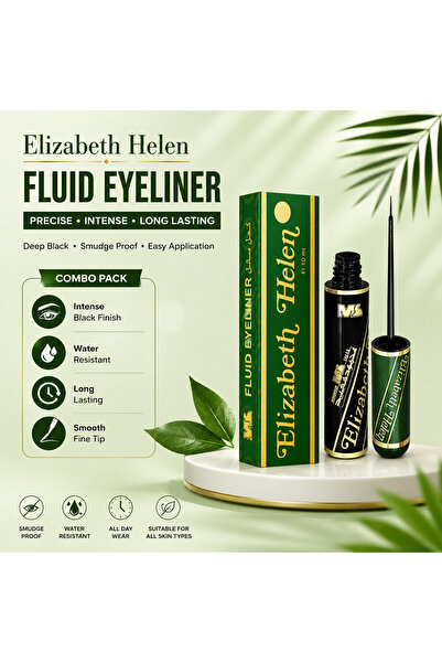 Elizabeth Helen 2 Pcs Mahmood Saeed Eyeliner Black 10ml