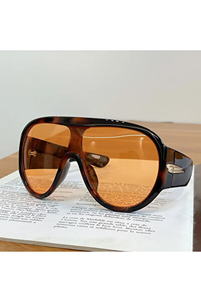 Choice4 Hawksbill Orange New Fashon Oversized One-piece Shield Sunglasses For...