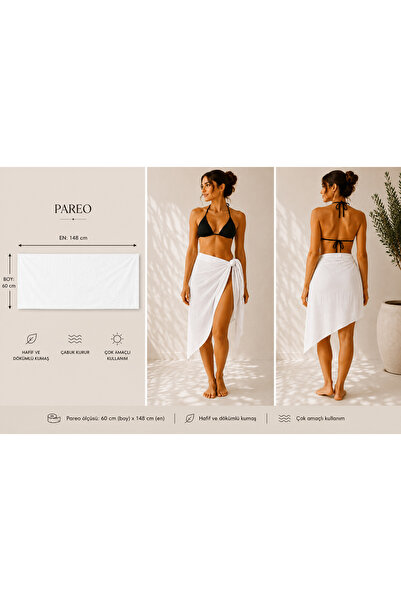 Glowear Atelier Women's White Pareo
